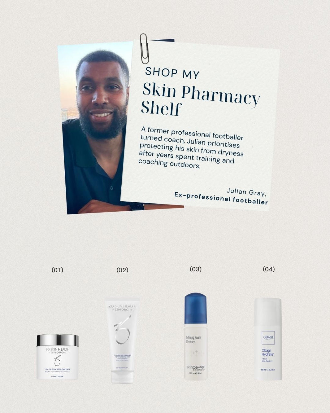 Shop My Skin Pharmacy Shelf - Julian Gray
