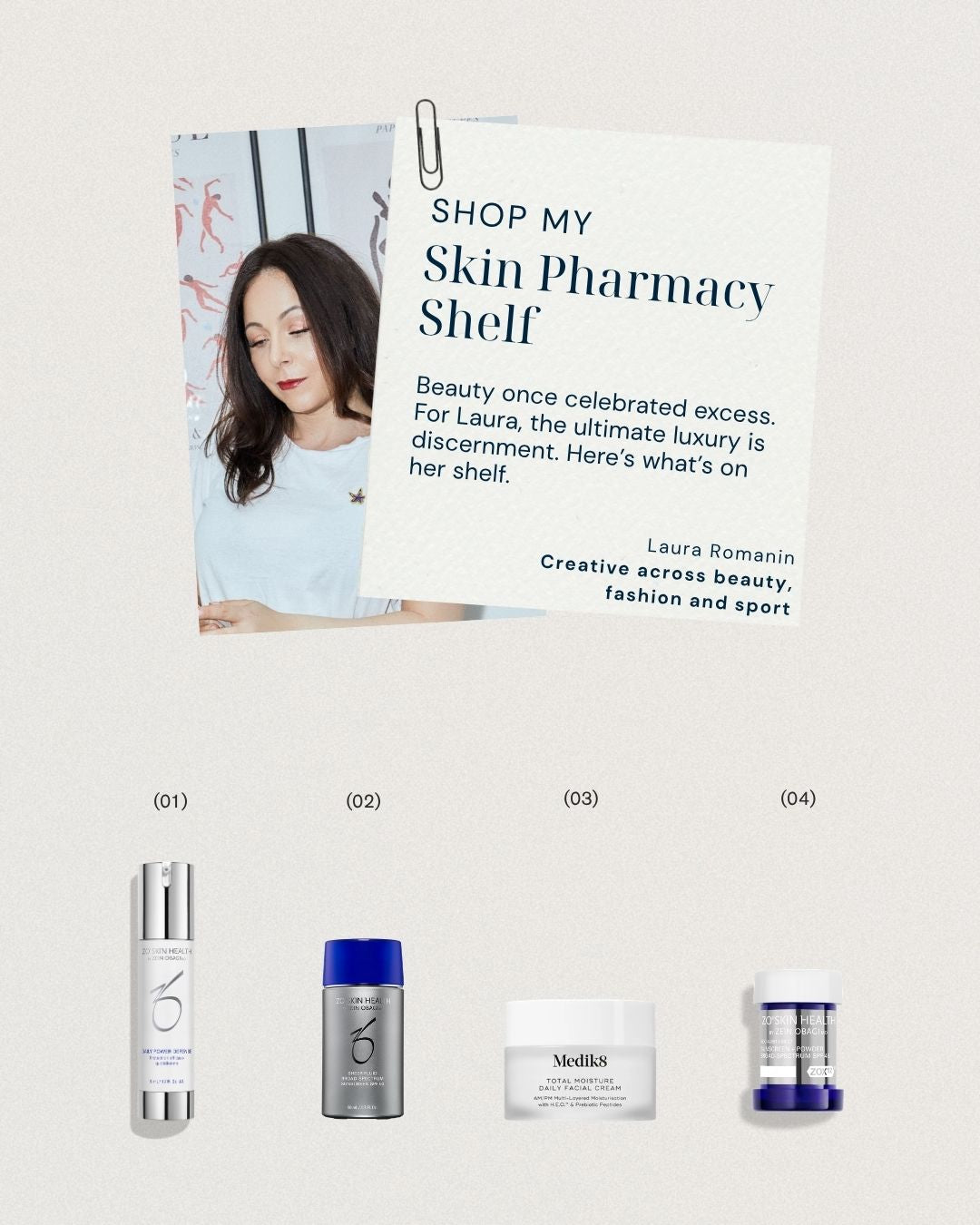 Shop My Skin Pharmacy Shelf - Laura Romanin