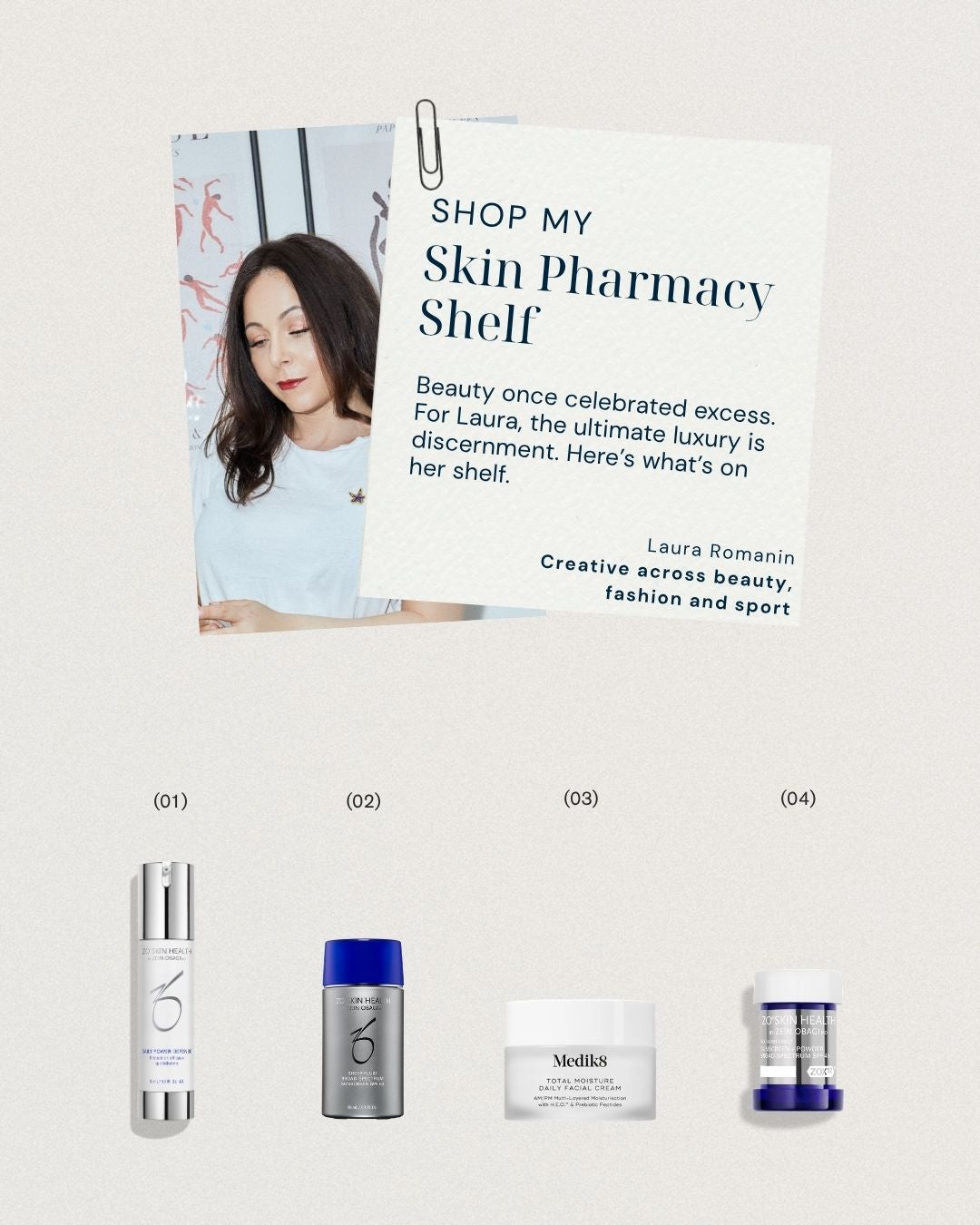 Shop My Skin Pharmacy Shelf - Laura Romanin
