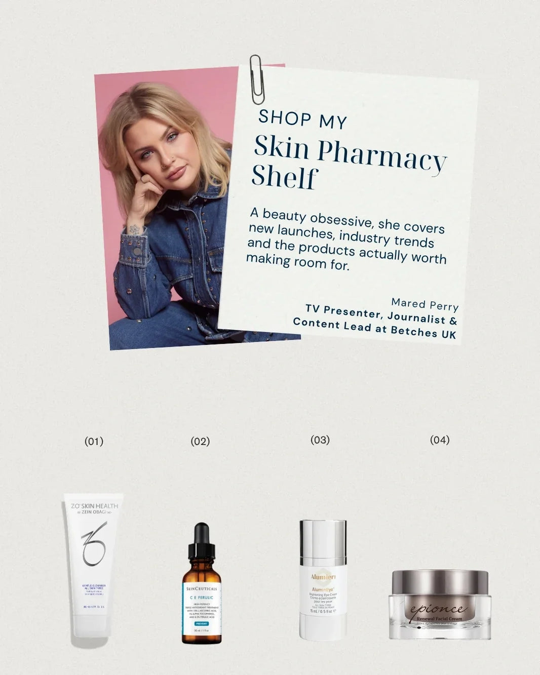 Shop My Skin Pharmacy Shelf - Mared Parry