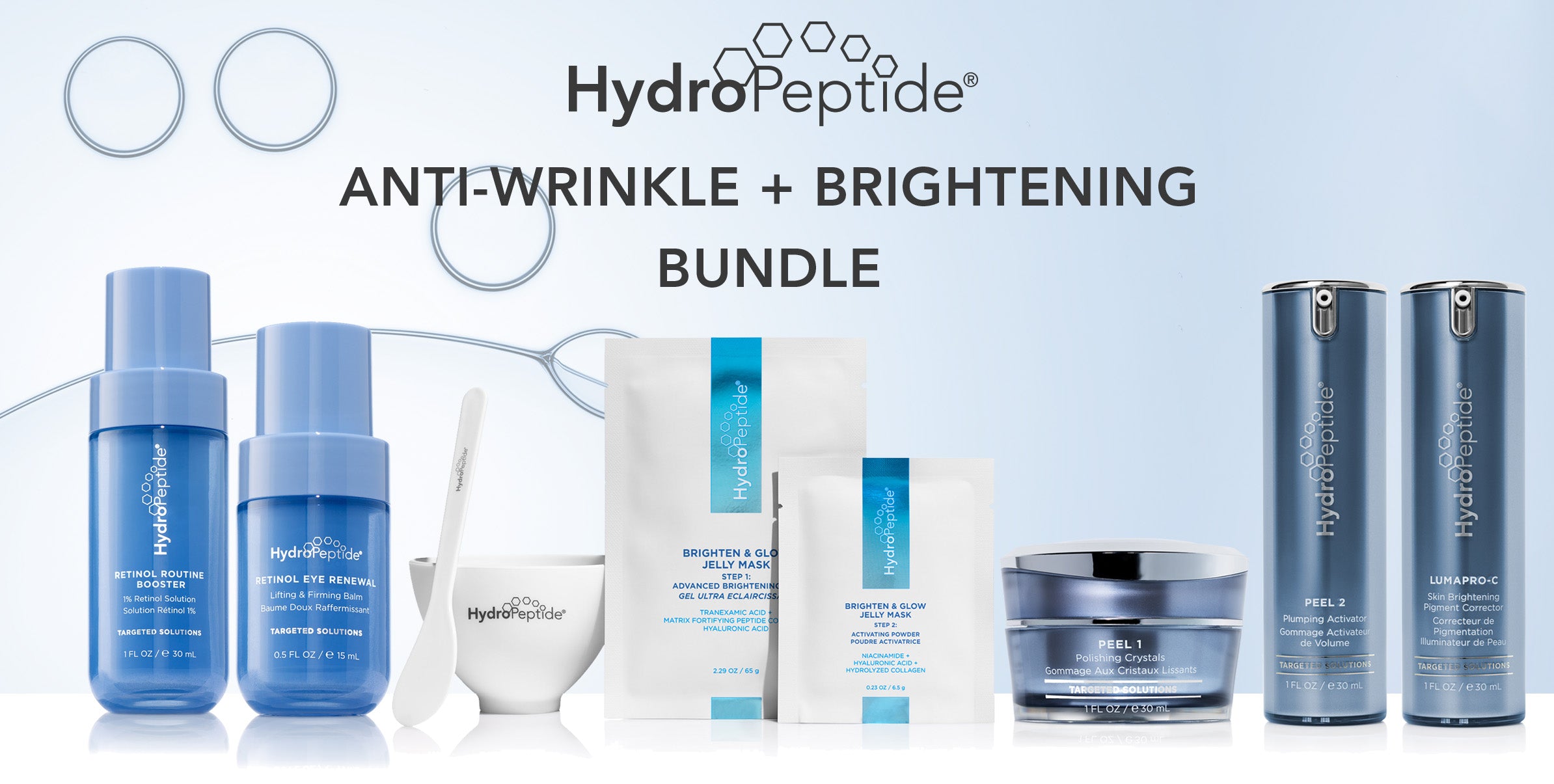 HydroPeptide | Anti-Wrinkle + Brightening (1 Bundle)