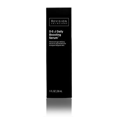 Revision skincare D-E-J Daily Boosting Serum packaging on a white background