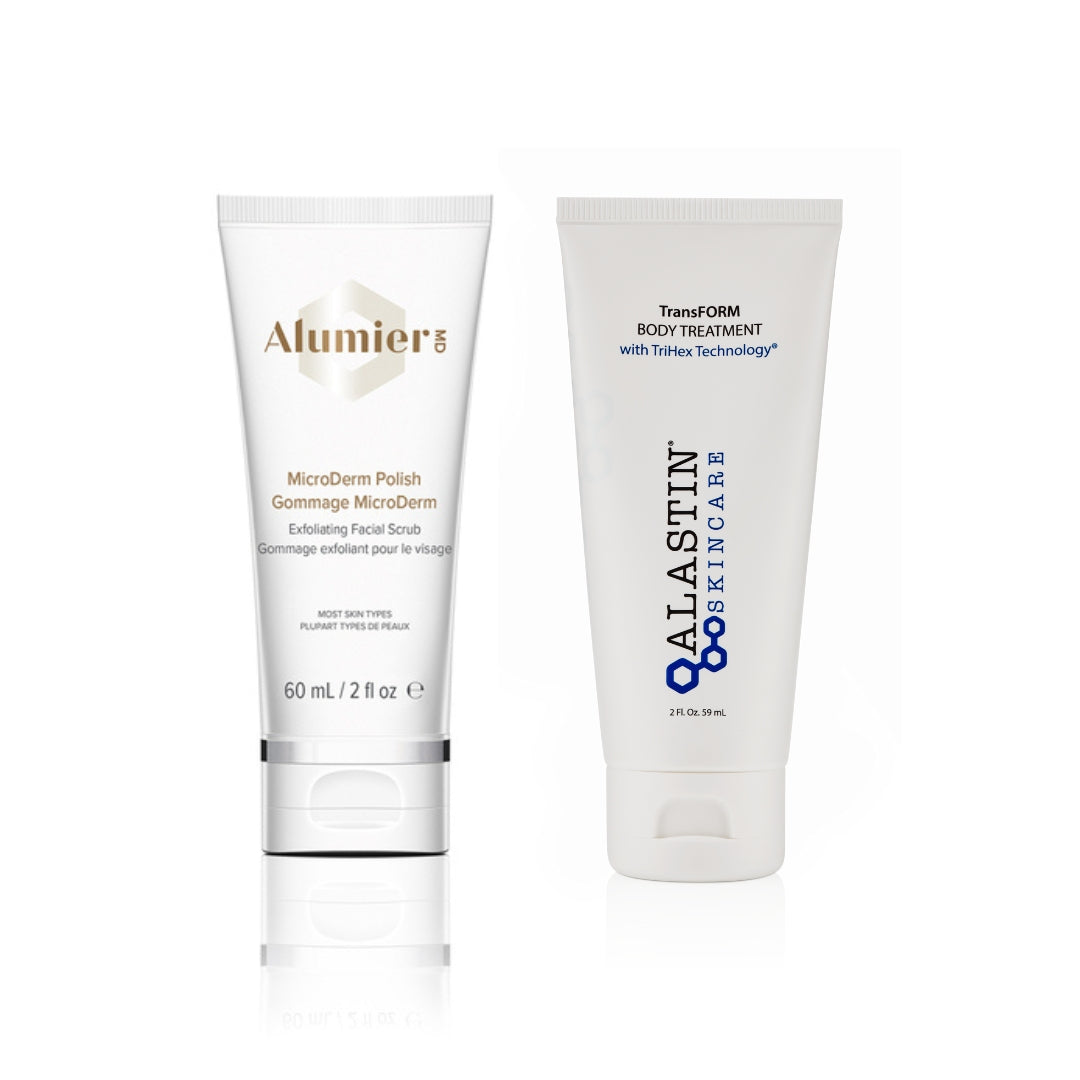 (GWP) Alumier MD | Microderm Polish (15ml) + ALASTIN Skincare | TRANSform Body Complex (59ml)